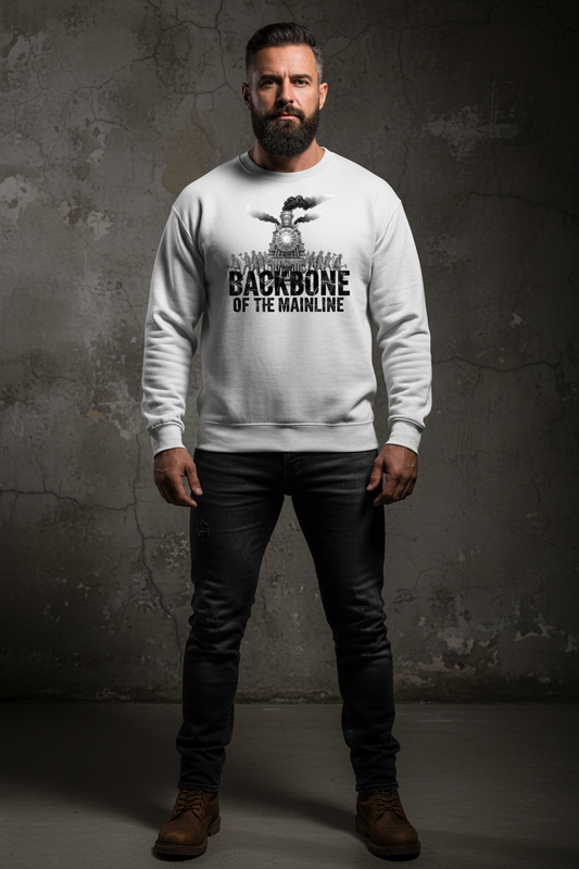 Backbone Crew - White Front