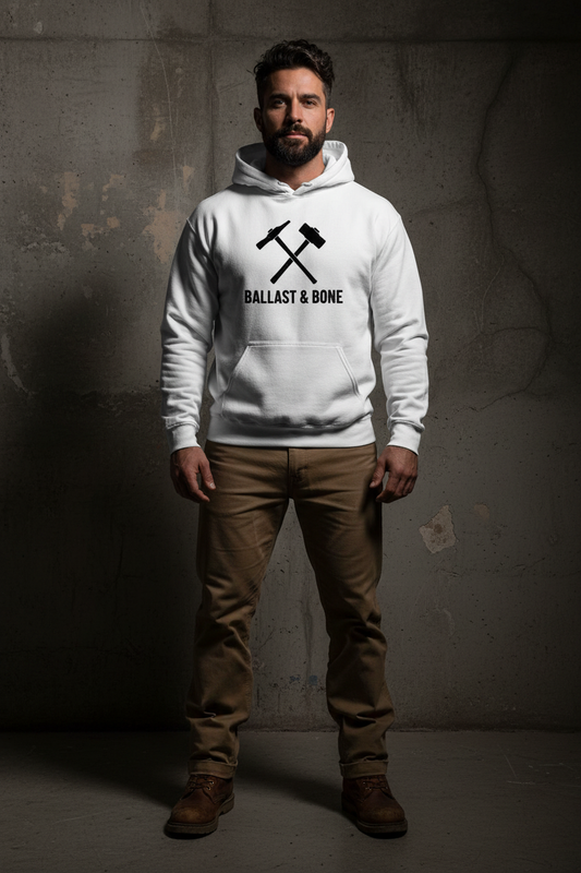 White Hoodie Front Mockup