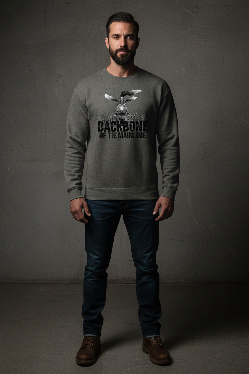 Backbone Crew - Charcoal Front