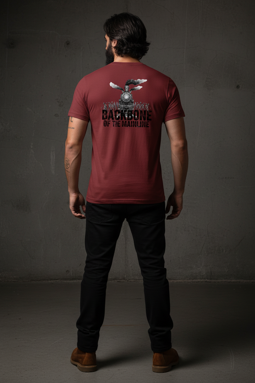 Backbone Tee - Cardinal Red Back