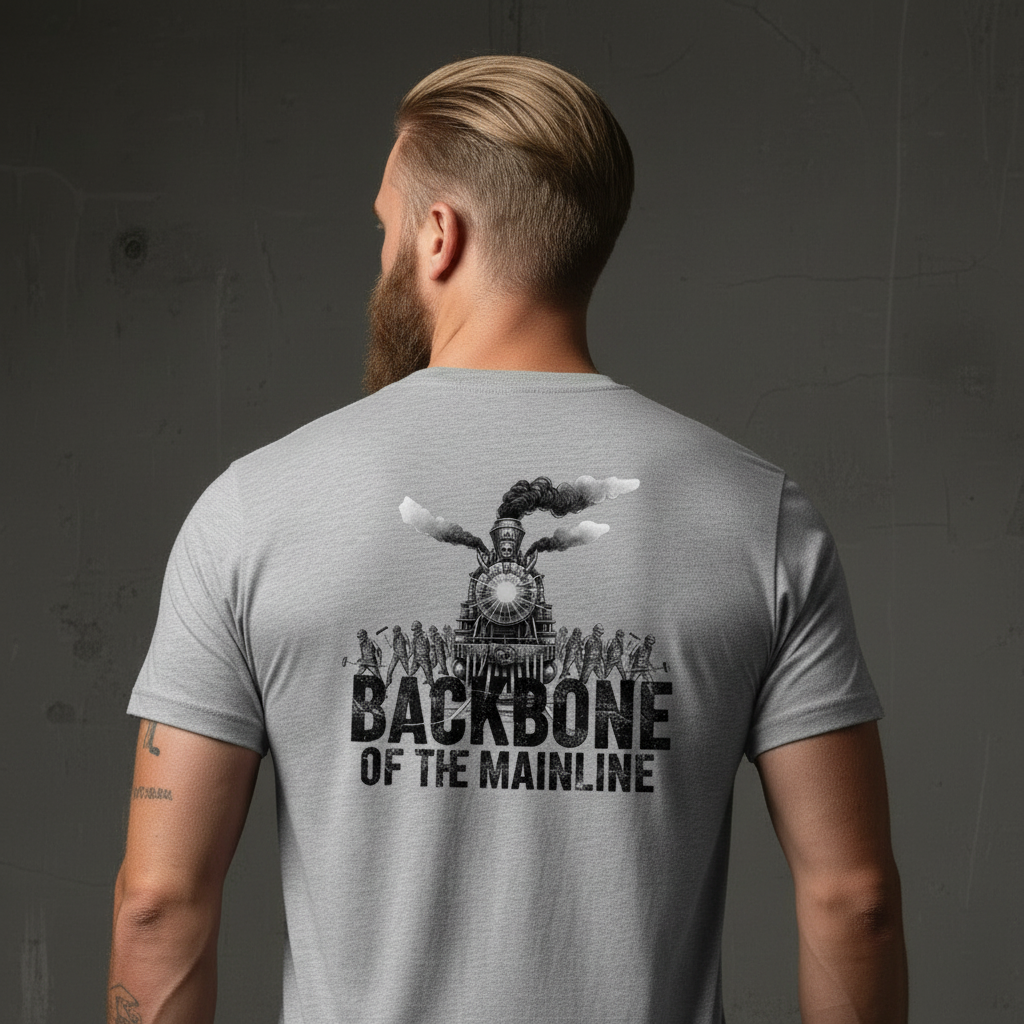 Backbone Tee - Silver Zoomed