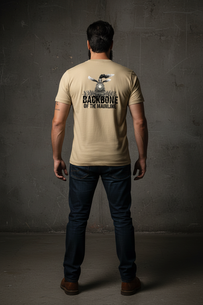Backbone Tee - Tan Back
