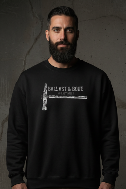Black Crewneck Zoomed Front Design