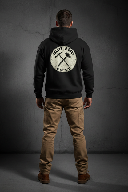 Black Hoodie Back Mockup