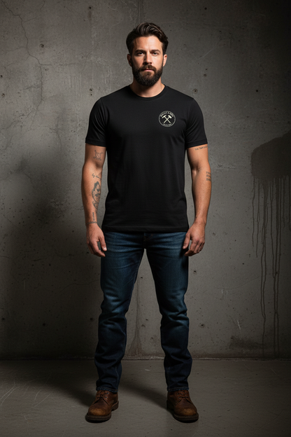 Black Tee Front Mockup