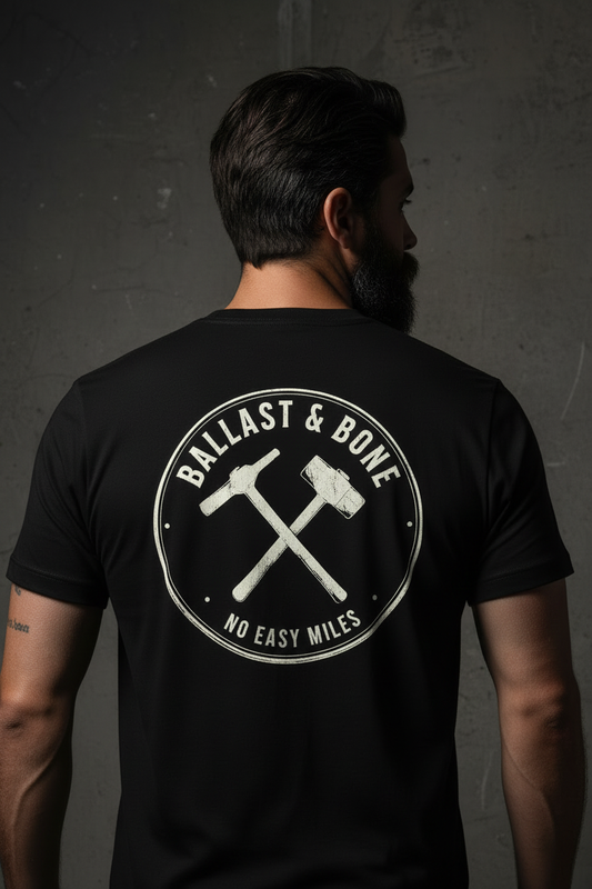 Black Tee Zoomed Back Design