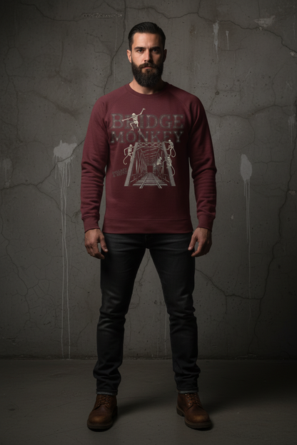 Bridge Monkey Crewneck - Maroon