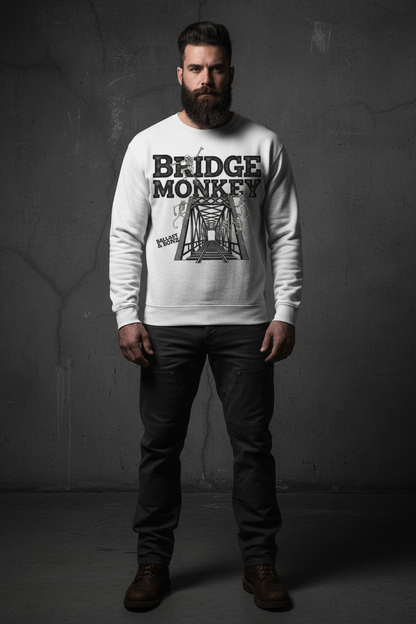 Bridge Monkey Crewneck - White