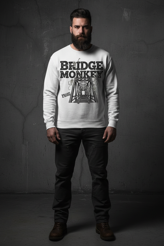 Bridge Monkey Crewneck - White