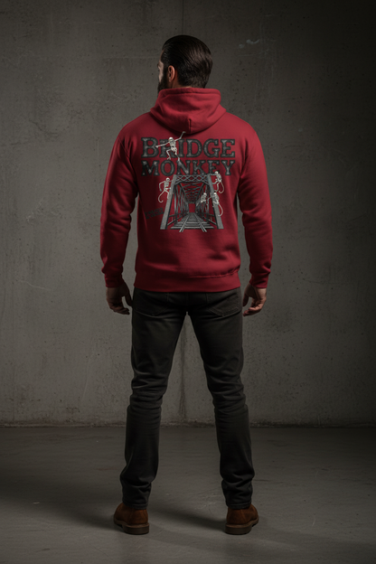 Bridge Monkey Hoodie - Cardinal Red
