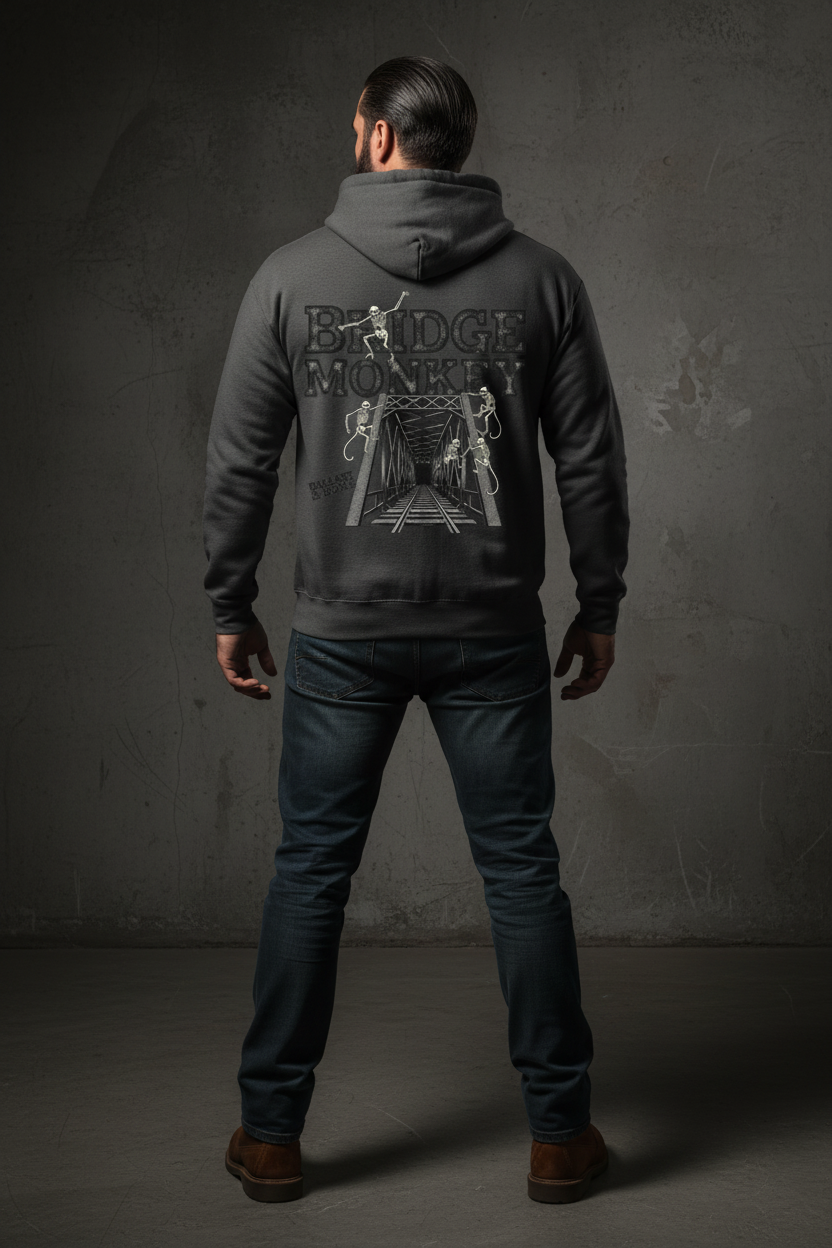 Bridge Monkey Hoodie - Charcoal