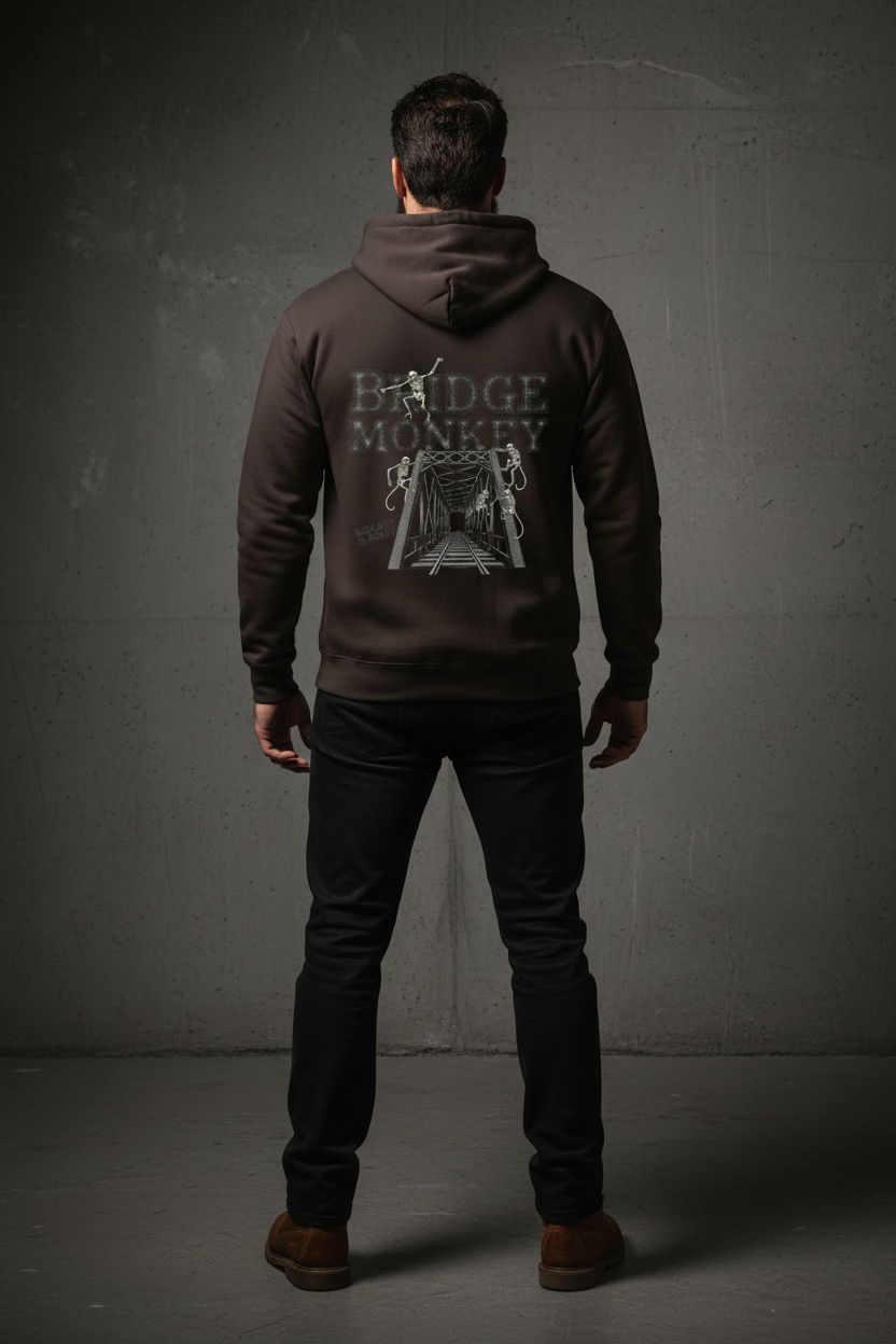 Bridge Monkey Hoodie - Dark Brown