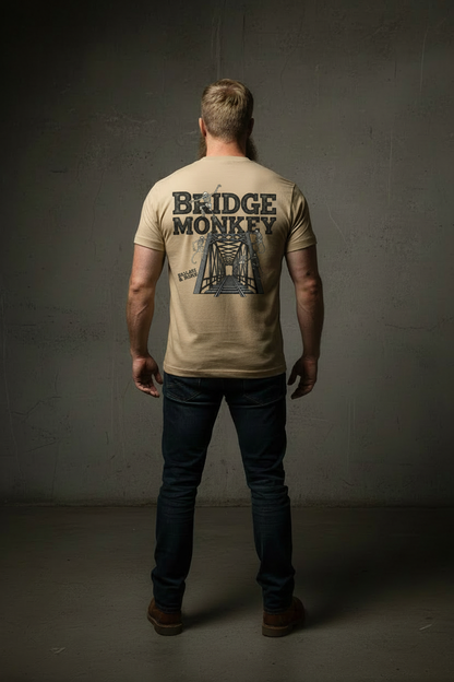 Bridge Monkey Tee - Sand Smaller