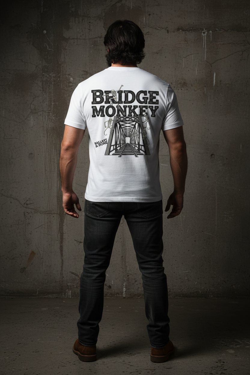 Bridge Monkey Tee - White Back