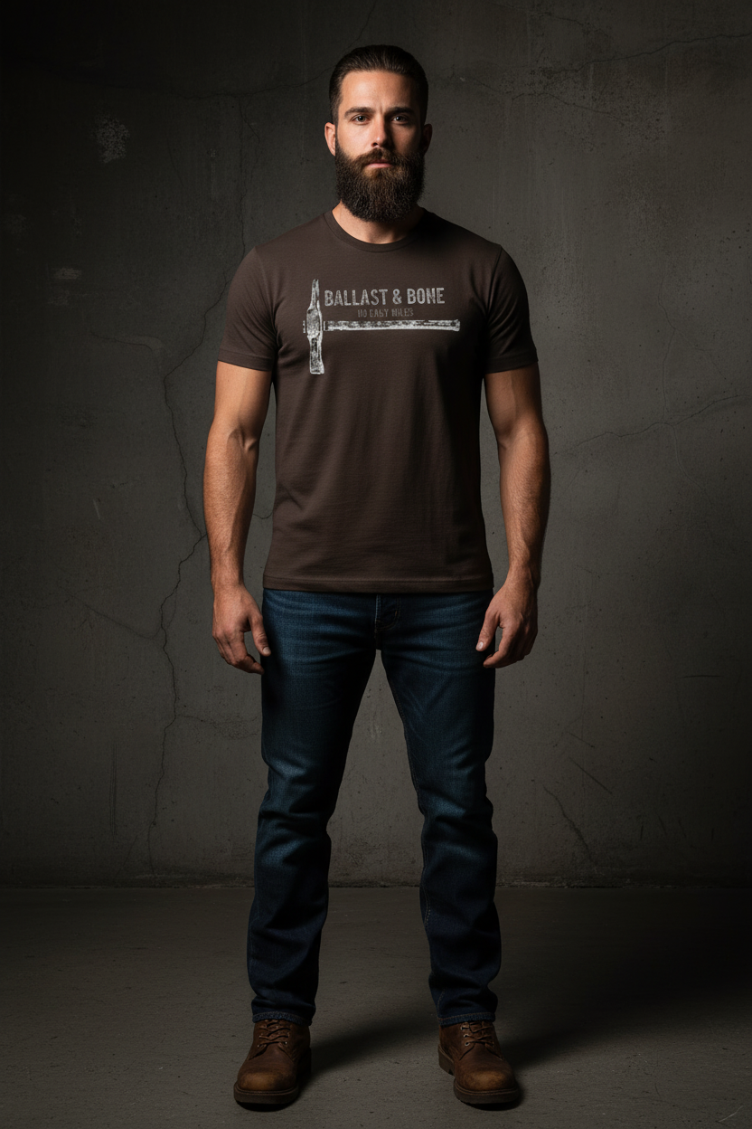 Brown Tee Front Mockup