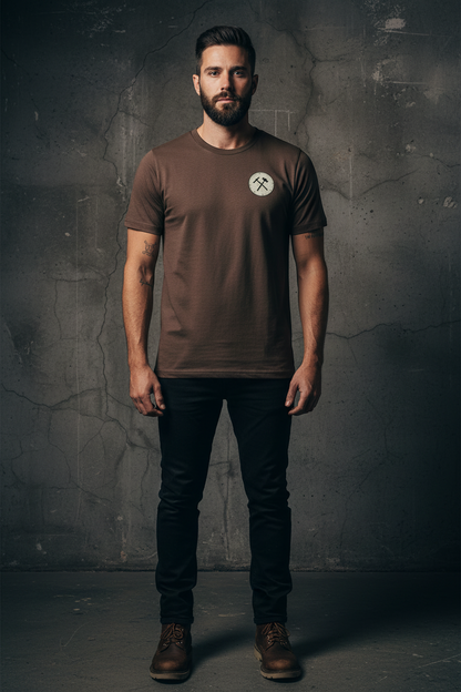 Brown Tee Front Mockup