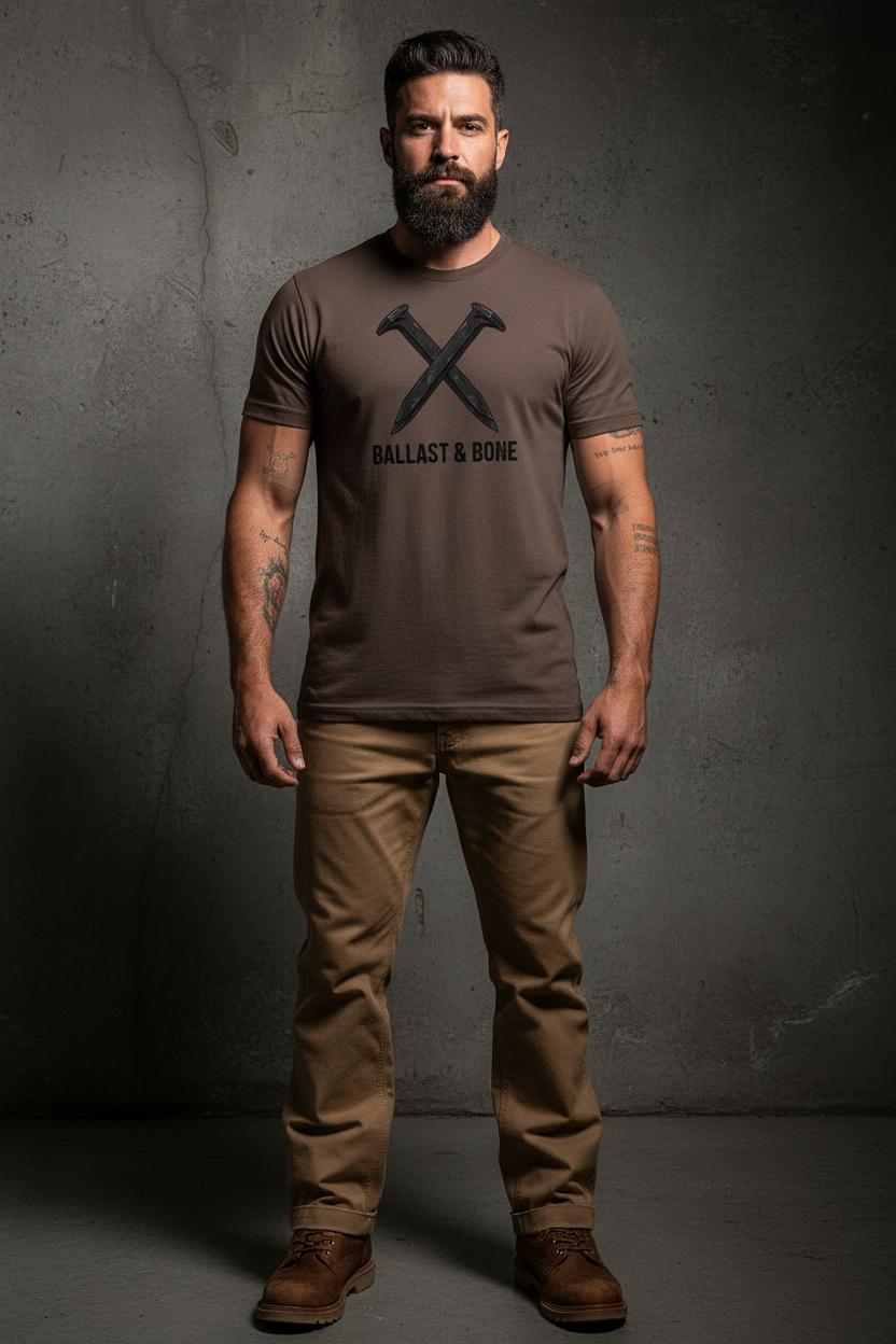 Brown Tee Front Mockup
