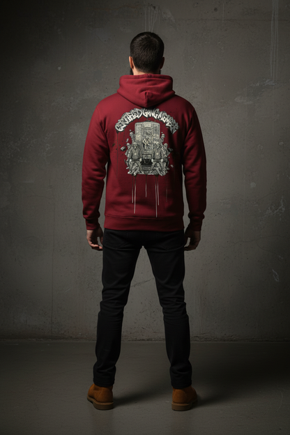 CGM Hoodie - Cardinal Red Back