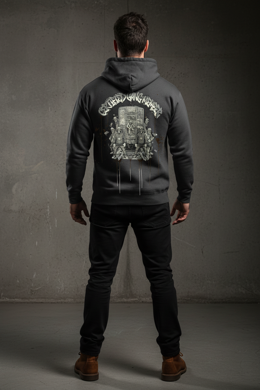 CGM Hoodie - Charcoal Back