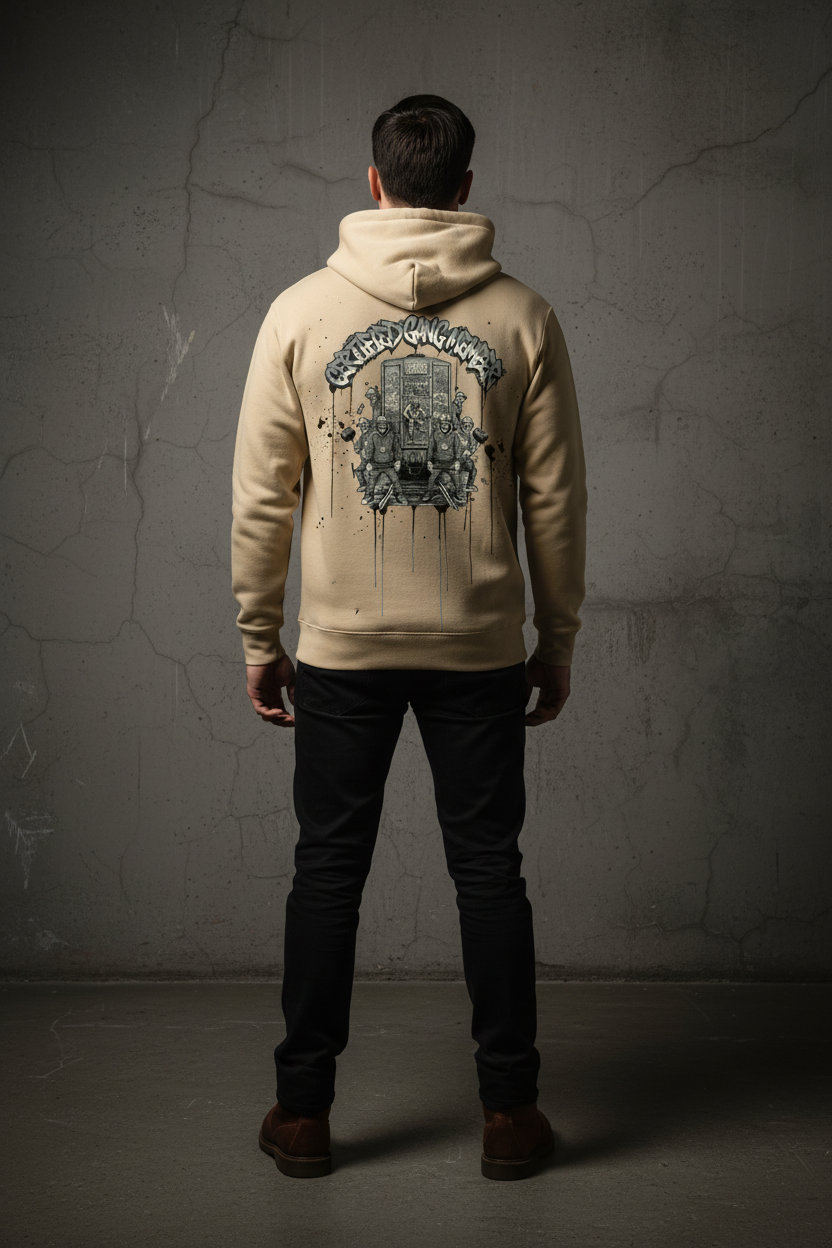 CGM Hoodie - Sand Back