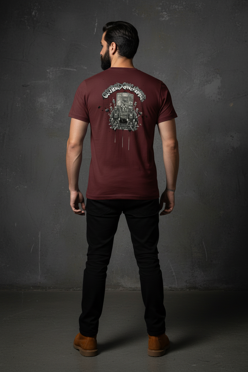 CGM Tee - Maroon Back