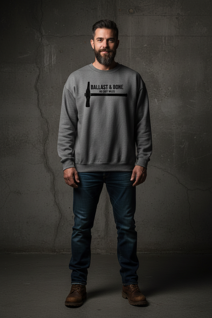 Charcoal Crewneck Front Mockup