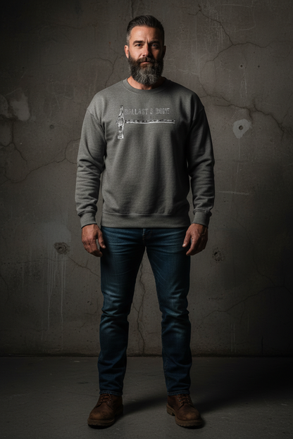 Charcoal Crewneck Front Mockup