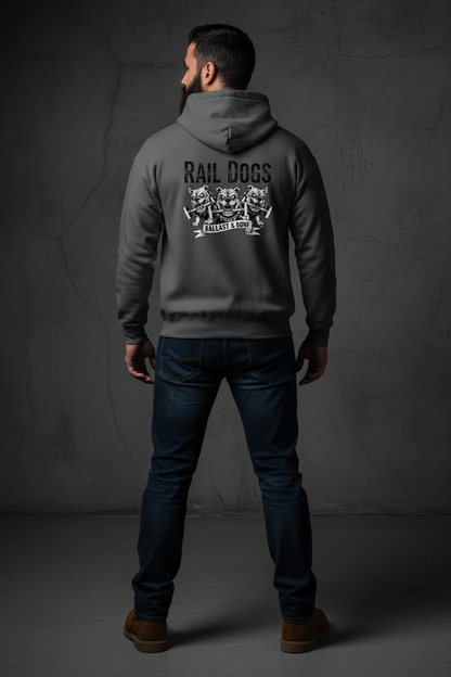Charcoal Hoodie Back Mockup