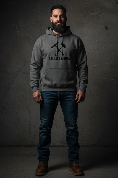 Charcoal Hoodie Front Mockup