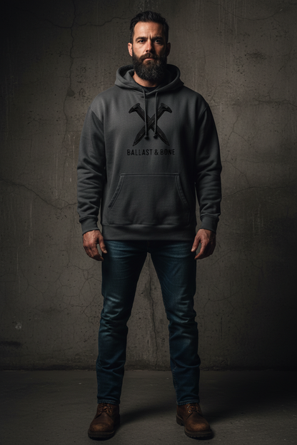 Charcoal Hoodie Front Mockup