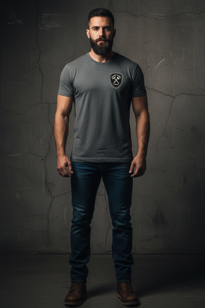 Charcoal Tee Front Mockup