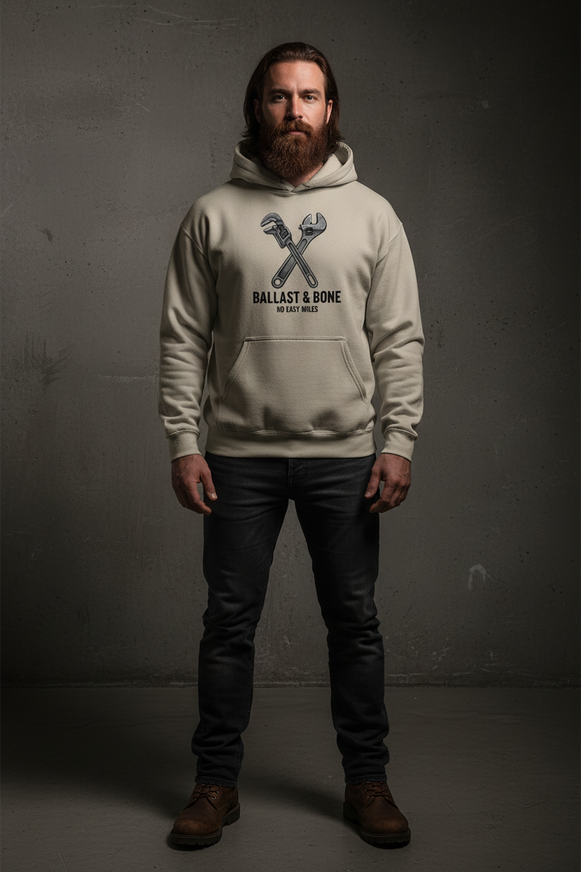 Crossed Wrenches Hoodie - Sand