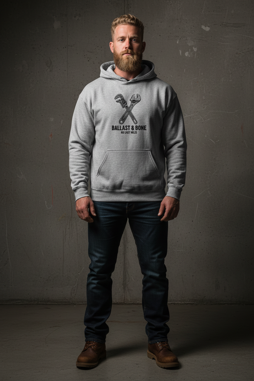 Crossed Wrenches Hoodie - Sport Grey