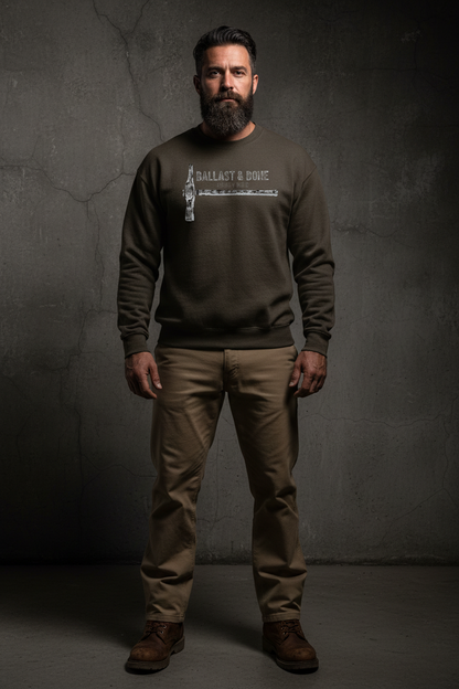 Dark Brown Crewneck Front Mockup