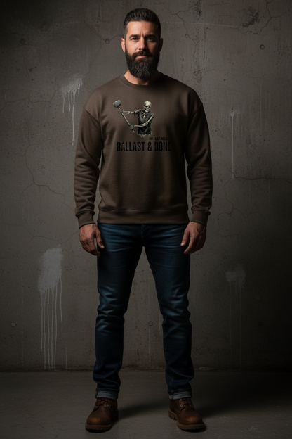 Dark Brown Crewneck Front Mockup