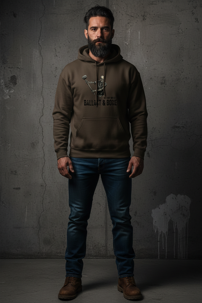 Dark Brown Hoodie Front Mockup