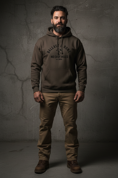 Dark Brown Hoodie Front Mockup