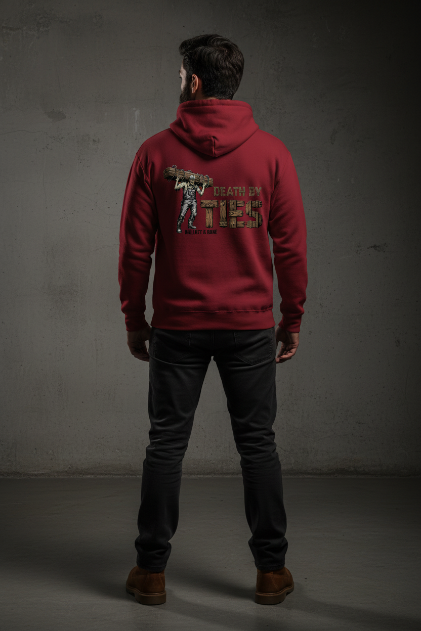 DBT Hoodie - Cardinal Red Back