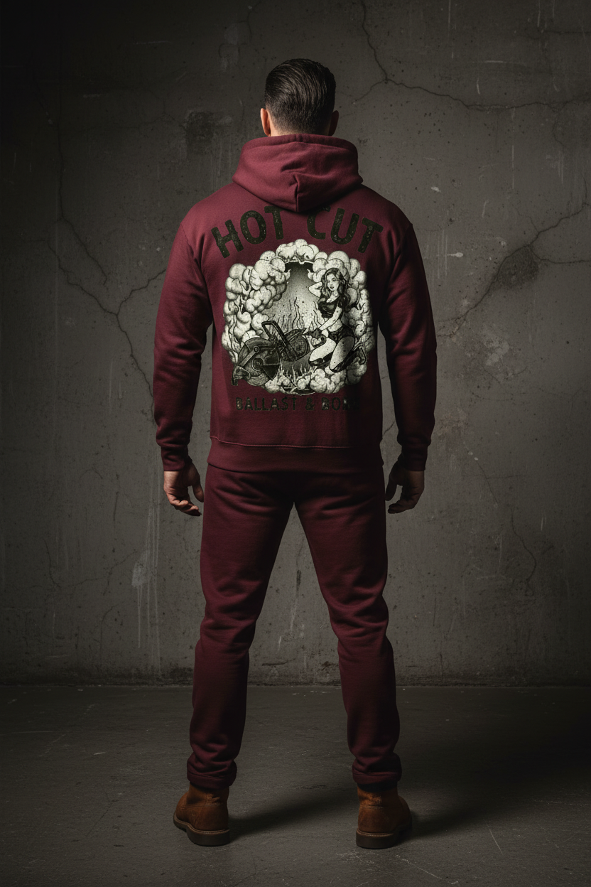 Garnet Hoodie Back Mockup