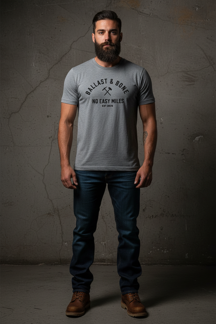 Grey Tee Front Mockup