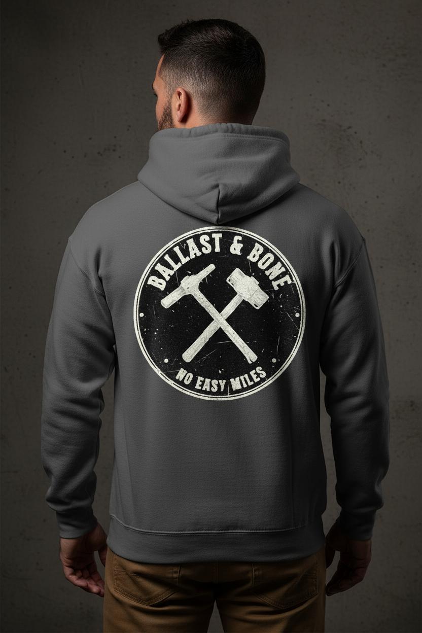 Hoodie Back - Charcoal