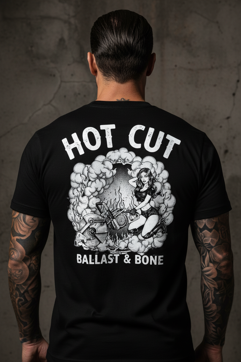 Hot Cut Back Design Close-Up Mockup