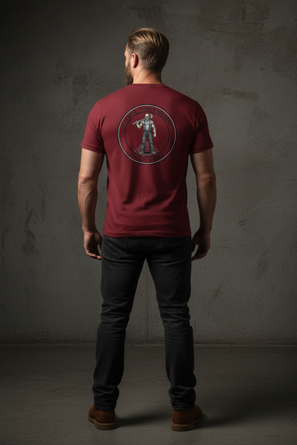 If It Runs Tee - Cardinal Red Back