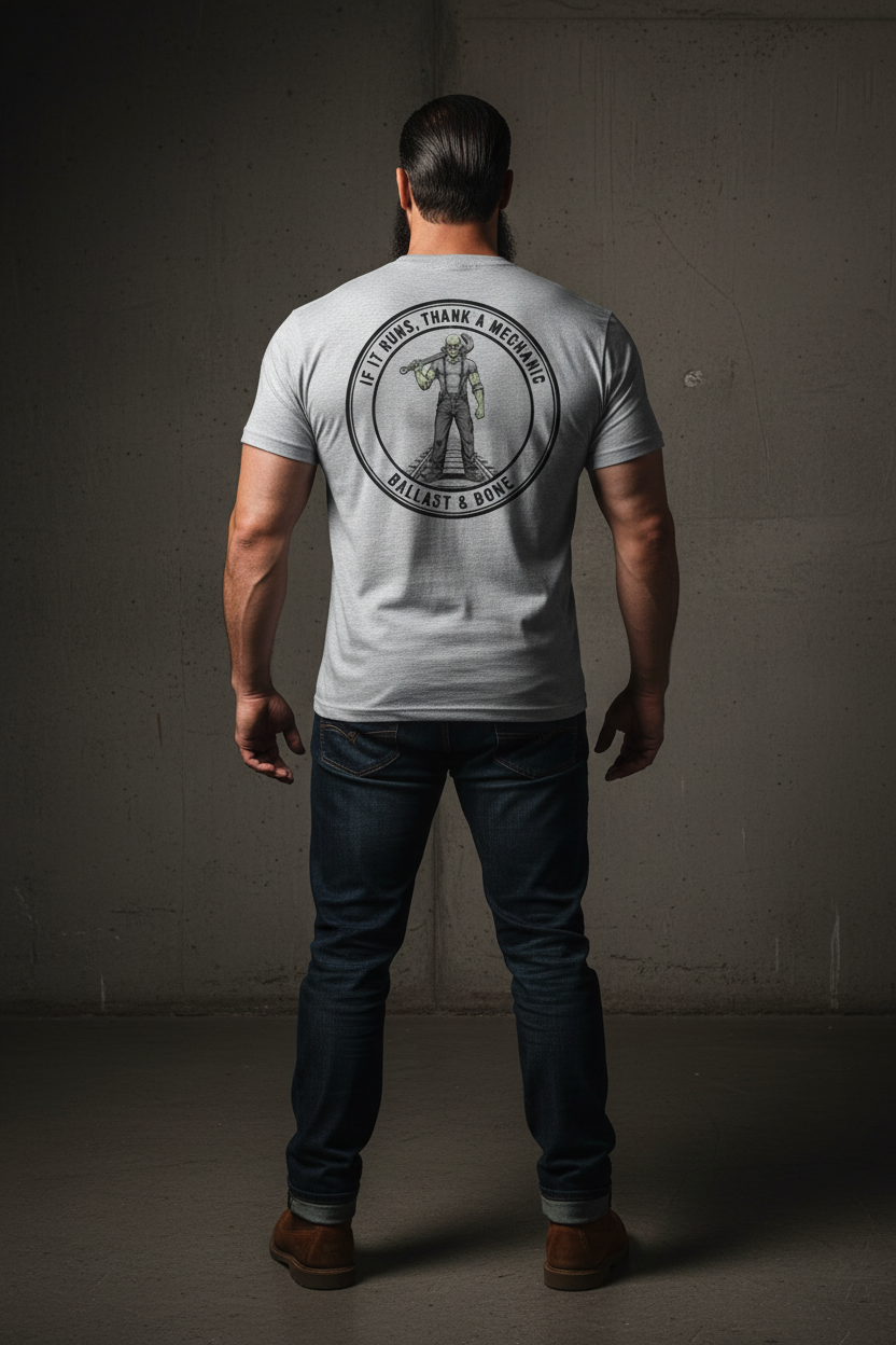 If It Runs Tee - Silver Back
