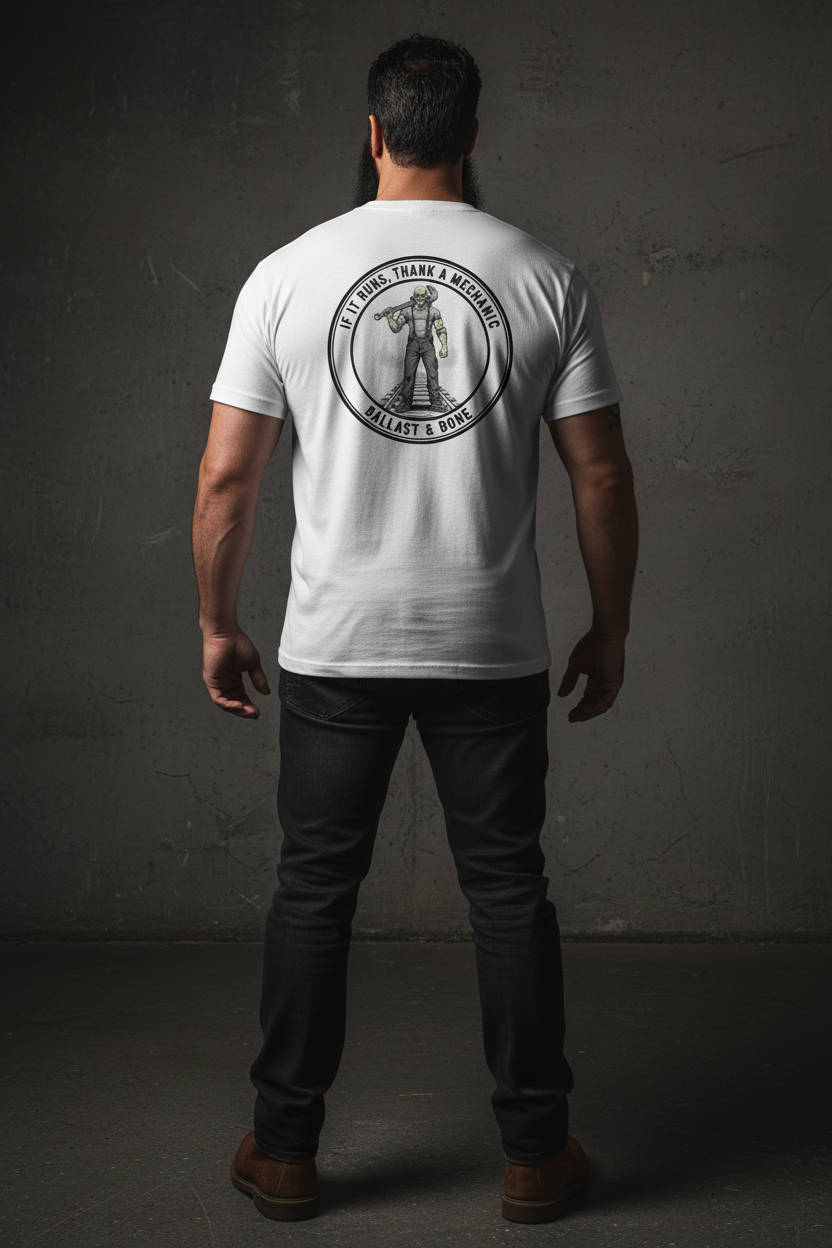 If It Runs Tee - White Back