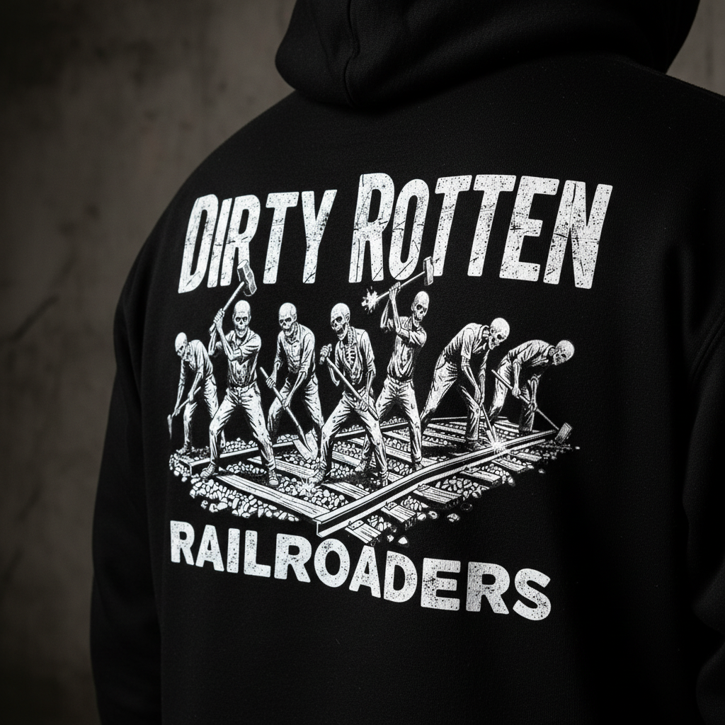 The Dirty Rotten Railroader Hoodie (Midnight)