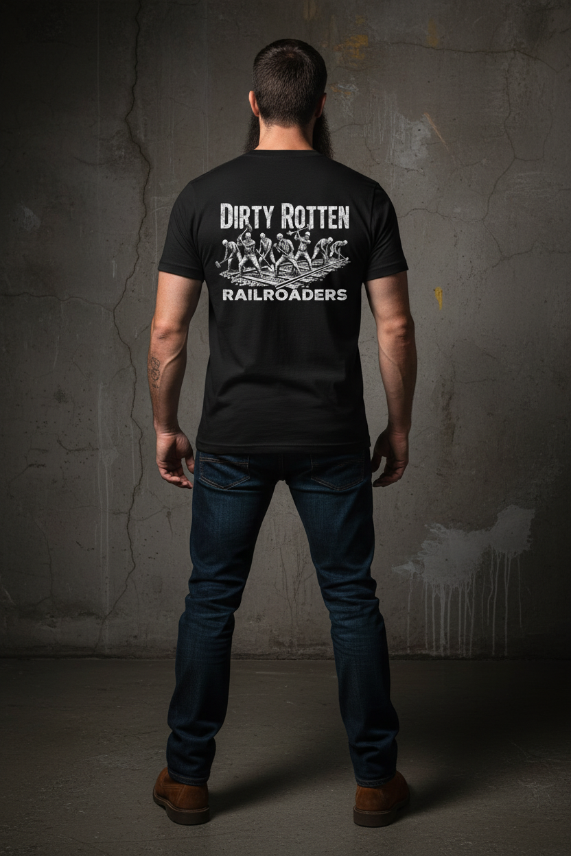 The Dirty Rotten Railroader Tee (Midnight)
