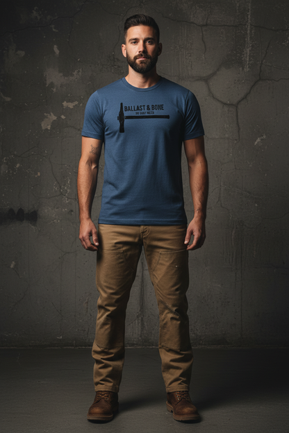 Indigo Blue Tee Front Mockup
