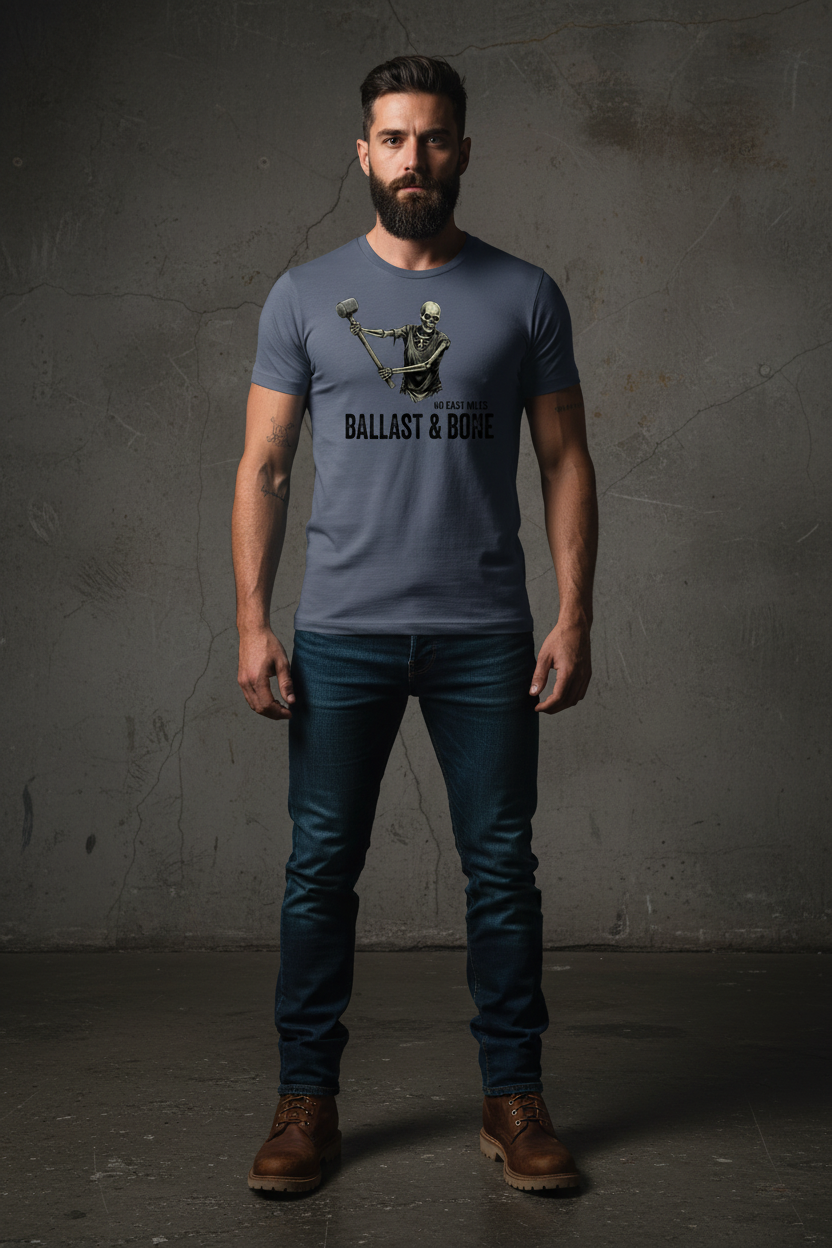Indigo Blue Tee Front Mockup