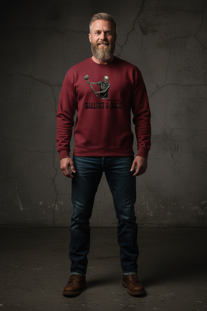 Maroon Crewneck Front Mockup